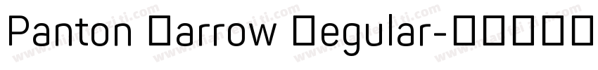 Panton Narrow Regular字体转换